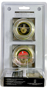 ProSource DD9 Series DD9X22-SP5V24 Deadbolt, 3 Grade, Brass Key Key, Metal, Satin Nickel, 2-3/8, 2-3/4 in Backset, Pack of 3