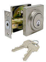 ProSource DD9 Series DD9X22-SP5V24 Deadbolt, 3 Grade, Brass Key Key, Metal, Satin Nickel, 2-3/8, 2-3/4 in Backset, Pack of 3