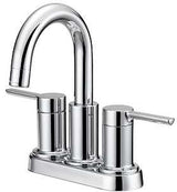 Boston Harbor TOBI22010008CP Lavatory Faucet, 1.2 gpm, 2-Handle, 3-Faucet Hole, Metal/Plastic, Chrome