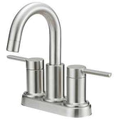 Boston Harbor TOBI22010009NP Lavatory Faucet, 1.2 gpm, 2-Handle, 3-Faucet Hole, Metal/Plastic, Brushed Nickel