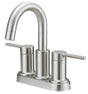 Boston Harbor TOBI22010009NP Lavatory Faucet, 1.2 gpm, 2-Handle, 3-Faucet Hole, Metal/Plastic, Brushed Nickel