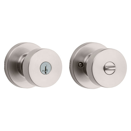 Kwikset Signature Series 740PSK RDT 15 SMT Entry Knob Set, Knob Handle, Satin Nickel, Zinc, KW1, SC1 Keyway, AAA Grade