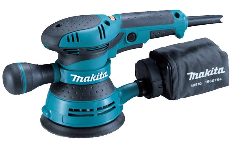 Makita BO5041K Random Orbit Sander, Includes: (1) 166078-4 Dust Bag, (1) 416063-0 Dust Bag Nozzle, (1) Tool Case