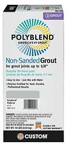 Custom Polyblend PBG11510 Non-Sanded Grout, Platinum, 289 sq-ft Coverage, 10 lb Box