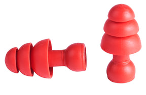 Milwaukee 48-73-3205 Replacement Banded Ear Plugs, 26 dB NRR, Flanged, One-Size Ear Plug, Foam Ear Plug, Red Ear Plug