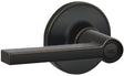 Dexter J Series J10V SOL 716 Passage Lever, Mechanical Lock, Aged Bronze, Metal, Residential, 3 Grade, ADA Compliant