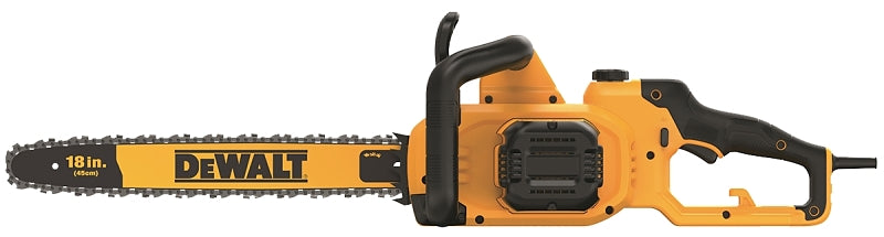 DEWALT DWCS600 Chainsaw, 15 A, 18 in L Bar/Chain