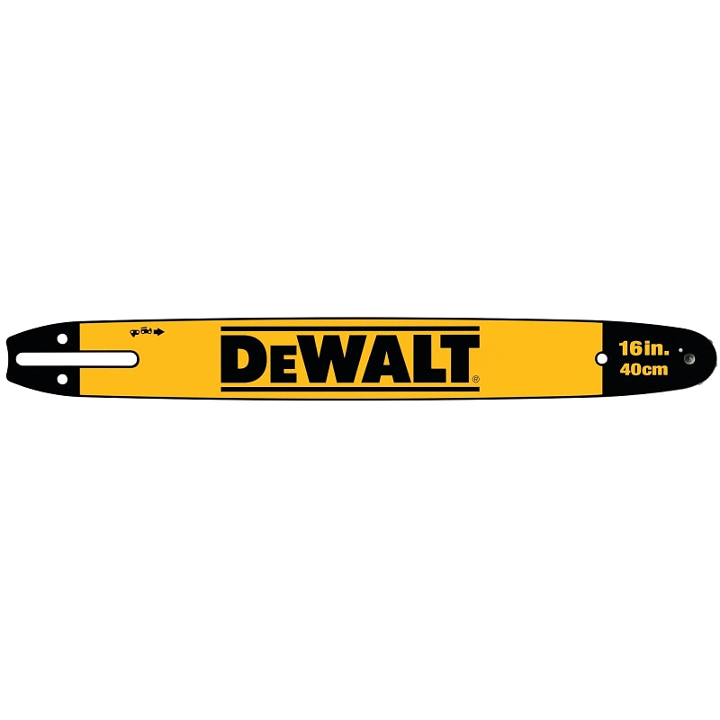 DEWALT DWZCSB16 Chainsaw Bar, 16 in L Bar, 0.043 in, 3/8 in TPI/Pitch, For: DCCS670 16 in Cordless 20 V MAX Chainsaws