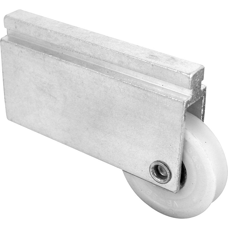 Prime-Line N 6598 Roller Assembly, 1-1/2 in Dia Roller, 5/16 in W Roller, Aluminum/Nylon, Silver, 1-Roller, 40 lb