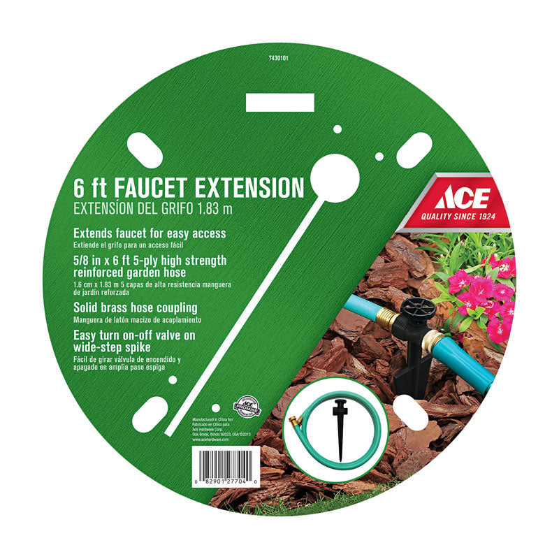 Ace 5/8 in. D X 6 ft. L Medium Duty Faucet Hose Extender