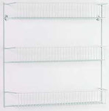 ClosetMaid 8022 Series Wall Rack, 5 in L x 18-3/4 in W x 18-1/2 in H Dimensions, Steel, White, Pack of 6