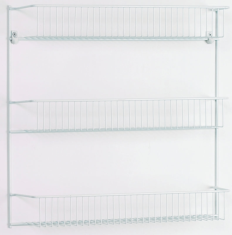 ClosetMaid 8022 Series Wall Rack, 5 in L x 18-3/4 in W x 18-1/2 in H Dimensions, Steel, White, Pack of 6