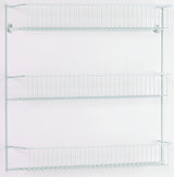 ClosetMaid 8022 Series Wall Rack, 5 in L x 18-3/4 in W x 18-1/2 in H Dimensions, Steel, White, Pack of 6