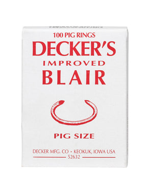 Decker 12.5 Ga. Animal Ring For Pig 100 pk