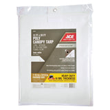 Ace 12 ft. W X 20 ft. L Heavy Duty Polyethylene Canopy Tarp White