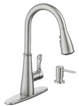 Moen Hadley Series 87245SRS Pull-Down Kitchen Faucet, 1.5 gpm, 1-Handle, 1-Faucet Hole, Metal, Stainless