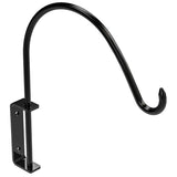 National Hardware N275-502 Curved Plant Hanging Bracket, 11-15/16 in L, 12-13/16 in H, Steel, Black, Screw, Wall