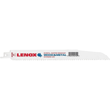 Lenox 22752OSB956R Series Reciprocating Saw Blade, Applicable Materials: Nail-Embedded Wood, Non-Ferrous Metal, 9 in L, Pack of 50