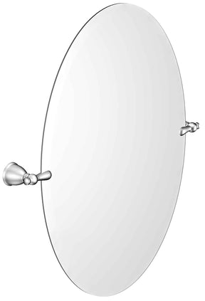 Moen Caldwell Series Y3192CH Mirror, Oval, 19 in W, 26 in H, Chrome Frame