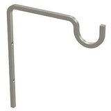 National Hardware N275-509 Long Utility Hook, 7-15/16 in L, 9 in H, Steel, Satin Nickel, Screw, Wall