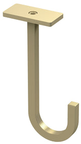 National Hardware N275-533 Long Hook, 5 in H, Steel, Brushed Gold, Ceiling, Screw