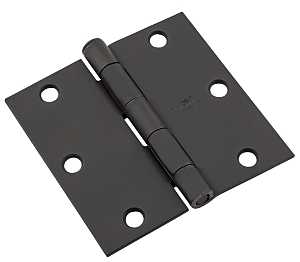 National Hardware SPB512 Series N830-425 Door Hinge, 3-1/2 in W Frame Leaf, 3-1/2 in H Frame Leaf, Steel, Removable Pin
