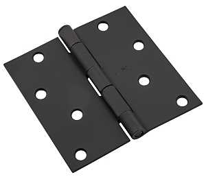 National Hardware 512 Series N830-426 Door Hinge, 4 in W Frame Leaf, Steel, Removable Pin, Mortise, Screw, 55 lb