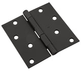 National Hardware 512 Series N830-426 Door Hinge, 4 in W Frame Leaf, Steel, Removable Pin, Mortise, Screw, 55 lb