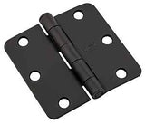 National Hardware N830-430 Door Butt Hinge, 3 in H Door Leaf, 0.08 ga Thick Door Leaf, 3 in H Frame Leaf, Steel, 50 lb