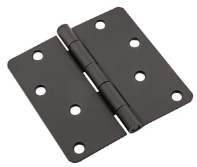 National Hardware N830-432 Door Butt Hinge, 4 in H Door Leaf, 0.08 ga Thick Door Leaf, 4 in H Frame Leaf, Steel, 55 lb