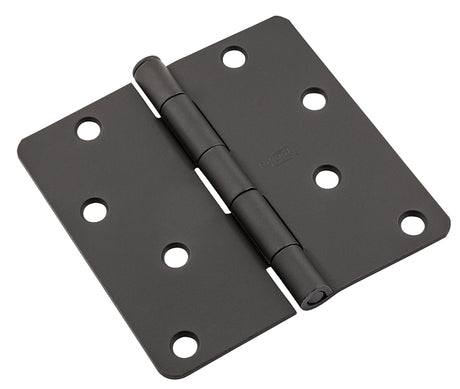 National Hardware N830-432 Door Butt Hinge, 4 in H Door Leaf, 0.08 ga Thick Door Leaf, 4 in H Frame Leaf, Steel, 55 lb