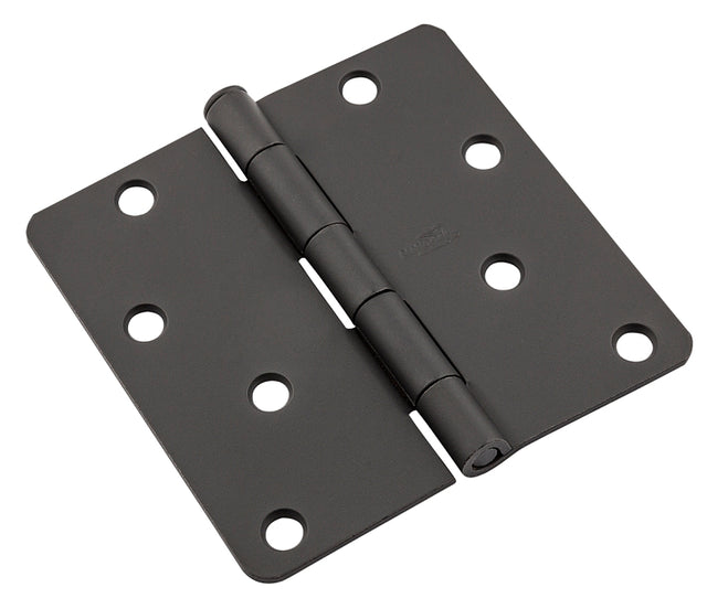 National Hardware N830-432 Door Butt Hinge, 4 in H Door Leaf, 0.08 ga Thick Door Leaf, 4 in H Frame Leaf, Steel, 55 lb