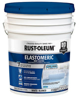 Rust-Oleum 710 Series 301994 Elastomeric Roof Coating, White, 5 gal, Pail, Liquid