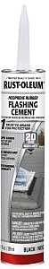 Rust-Oleum 301823 Neoprene Rubber Flashing Cement, Black, Liquid, 10.1 oz, Cartridge