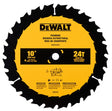 DEWALT DWA11024 General-Purpose Saw Blade, 10 in Dia, 5/8 in Arbor, 24-Teeth, Carbide Cutting Edge