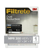 Filtrete 326-4 Air Filter, 24 in L, 20 in W, 5 MERV, 300 MPR, Synthetic Frame, Pack of 4