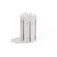 Greenes 144 in. L X 16 in. H Wood White Garden Fence, Pack of 4