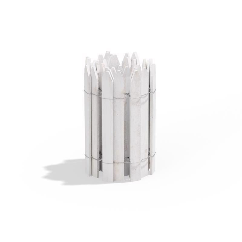 Greenes 144 in. L X 16 in. H Wood White Garden Fence, Pack of 4