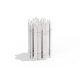 Greenes 144 in. L X 16 in. H Wood White Garden Fence, Pack of 4