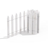 Greenes 144 in. L X 16 in. H Wood White Garden Fence, Pack of 4