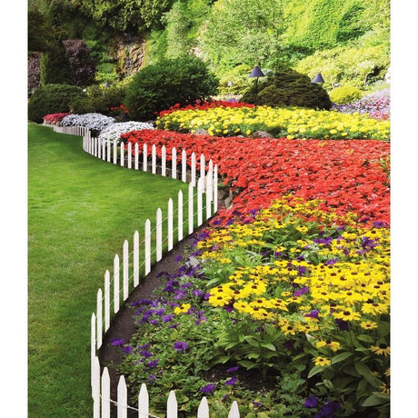 Greenes 144 in. L X 16 in. H Wood White Garden Fence, Pack of 4