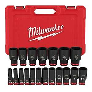 Milwaukee 49-66-7012 SHOCKWAVE Impact Duty Series Socket Set, Chrome Molybdenum Steel