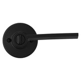 Kwikset 405LRL RDT SMT 51 Entry Lever, Matte Black, Zinc, Residential, Re-Key Technology: SmartKey, 3 Grade