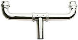 Plumb Pak PP924CP Waste Center Outlet, 1-1/2 in, Slip Joint, 22 ga Thick Wall, Brass
