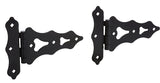 National Hardware Ornamental N109-032 Series T-Hinge, 7-1/2 in Frame Height, 8 in Frame Width, Steel, Black