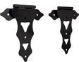 National Hardware Ornamental N109-034 Series T-Hinge, 9-3/8 in Frame Height, 10 in Frame Width, Steel, Black