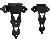 National Hardware Ornamental N109-034 Series T-Hinge, 9-3/8 in Frame Height, 10 in Frame Width, Steel, Black