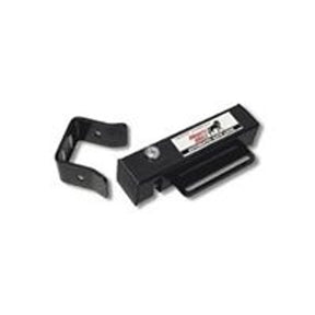 Mighty Mule FM143 Gate Lock, Automatic, Steel, Black, Zinc-Plated