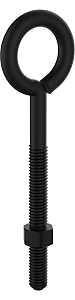 National Hardware N820-098 Series Eye Bolt, 5 in OAL, 3/8 in Thread, 160 lb Working Load, Steel, Storm Shine