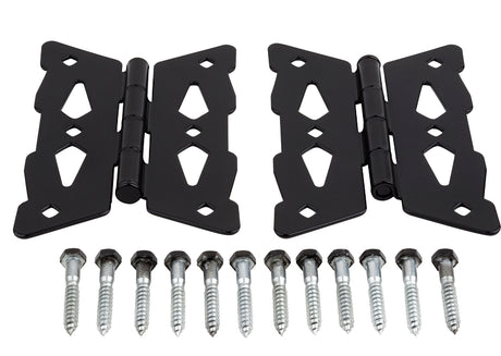 National Hardware N109-218 Butterfly Hinge, 7-1/4 in H Gate Leaf, 23/32 in W Gate Leaf, 0.094 in Thick Gate Leaf, Steel